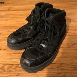 Black men's Prada sneakers